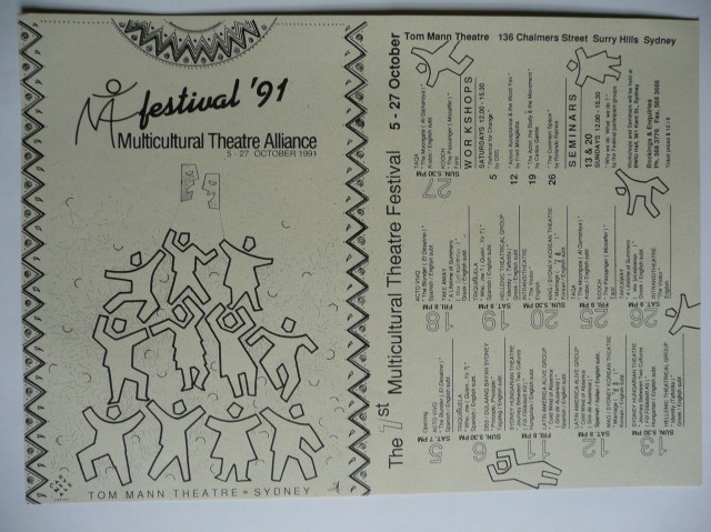 Programme for the MTA Festival 1991